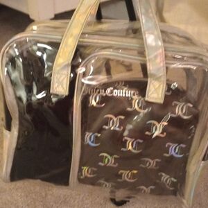Juicy Couture Holographic Clear Tote Bag